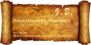 Veszelovszki Dagobert névjegykártya